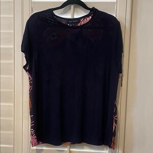 Pink Tartan Black and Pink Short Sleeve Top